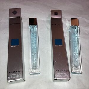 2 x azzaro chrome 15ml